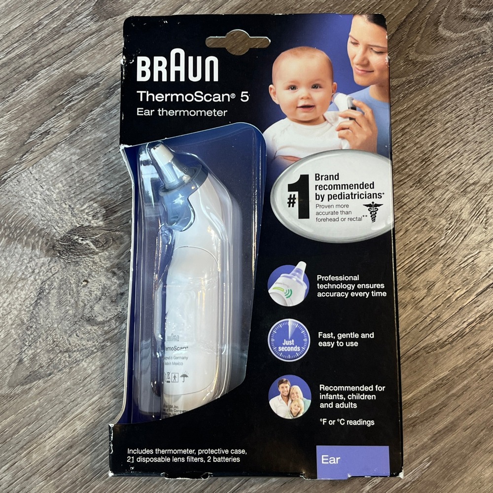 NEW SEALED Braun ThermoScan 5 Ear Thermometer IRT6500US Digital Infrared White